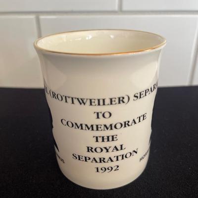 Royal Rottweiler Separation by Duchess china mug - Annus Horribilus 1992