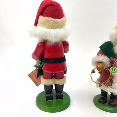 500 Two German Wooden Santa Smokers as-is