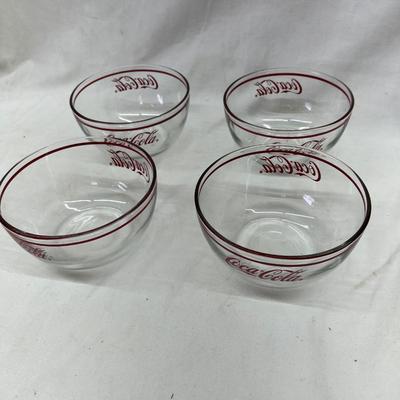 Vintage Coke Coca-Cola Cereal Bowls 5 1/2" Round