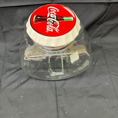 Vintage Coke Coca-Cola Anchor Hocking Cookie Jar Storage Jar