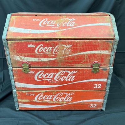 Vintage Original Handmade Bottle Carrier Chest 12 1/4" Wide x 18" Tall