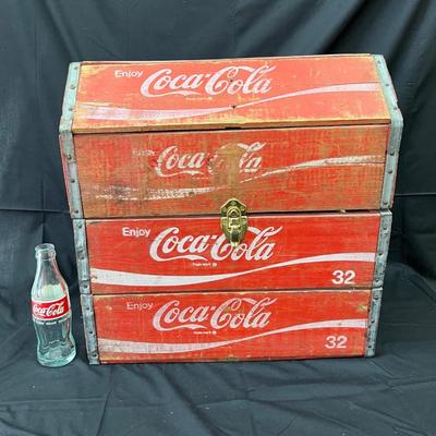 Vintage Original Handmade Bottle Carrier Chest 12 1/4" Wide x 18" Tall