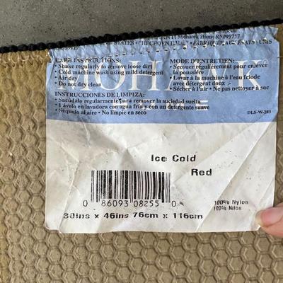Vintage Coke Coca-Cola Floor Mat 30x46" Ice Cold