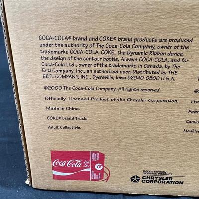 Vintage 2000 Canopy Delivery Van Bank Truck Coke Coca-Cola New in Box