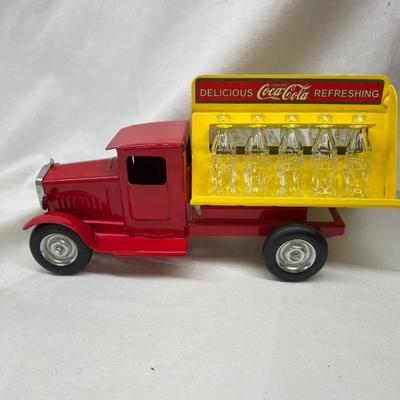 Vintage Coke Coca-Cola Reproduction 1930's Glass Bottles Truck Delivery