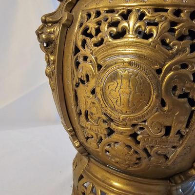 Vintage Bronze Asian Footed Jardiniere  (BP-JS)