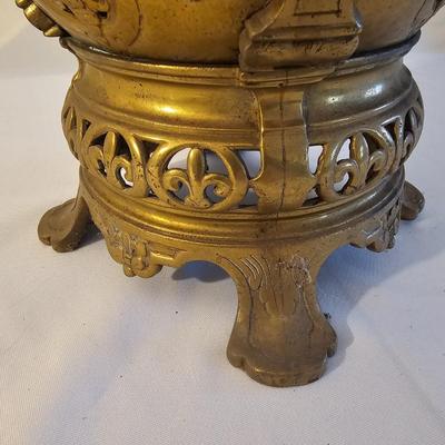 Vintage Bronze Asian Footed Jardiniere  (BP-JS)