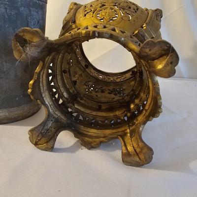 Vintage Bronze Asian Footed Jardiniere  (BP-JS)