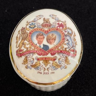 Prince Charles & Lady Diana Small  Trinket box