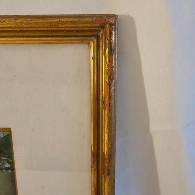 Watercolor of Artist Working by Althea H. Platt  (BP-JS)