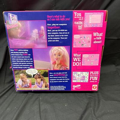 Talk with Me Barbie New in Box CD Rom 1997