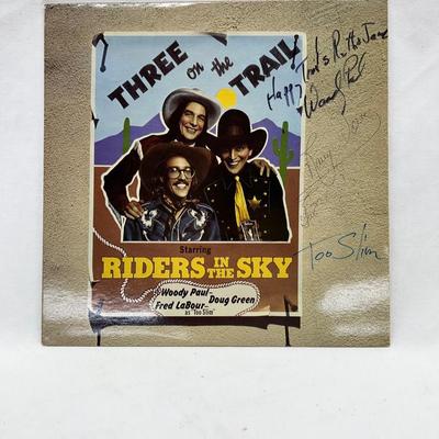 Riders In the Sky Signed Album 33 Vinyl Record