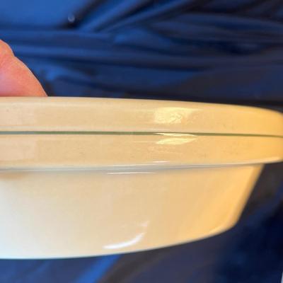 Tender Heart Yelloware Pie Plate & bowl