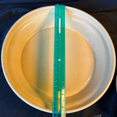 Tender Heart Yelloware Pie Plate & bowl