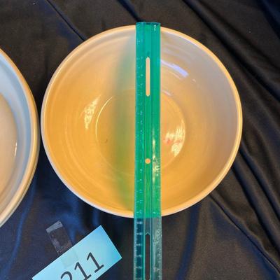 Tender Heart Yelloware Pie Plate & bowl