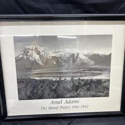 Ansel Adams The Mural Project 1941-1942 Framed Print 25x31 1982