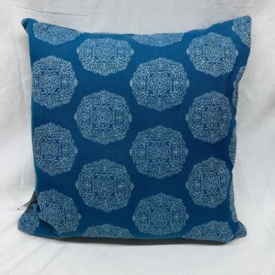 Blue Decorative Pillow Square Large
