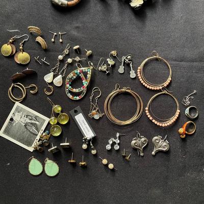 25 Colorful Dangle Earrings incl 925 + Rings (DR-SS)