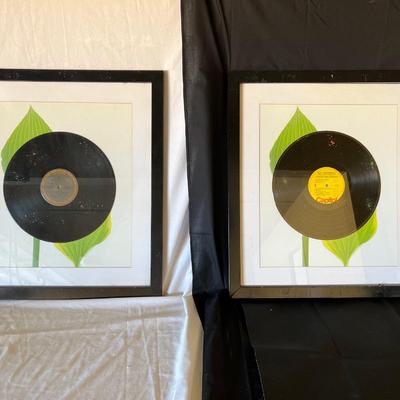 Vintage Vinyl Record Art Framed Original