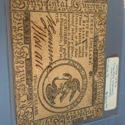 1770s/80s Continental Currency & Colonial Era Rhode Island Currency