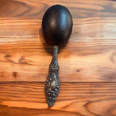 Antique Sterling Silver Handle Darning Egg