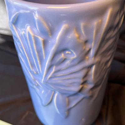 McCoy Pottery Butterfly cylindrical Vase