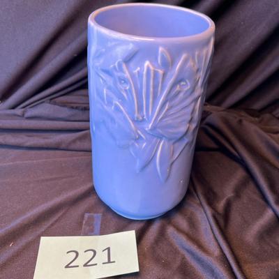 McCoy Pottery Butterfly cylindrical Vase