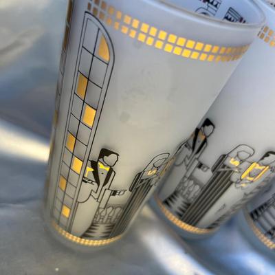 Vintage Art Deco High ball tumblers