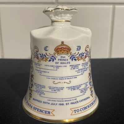Vintage AYNSLEY Bone China MARRIAGE OF PRINCE CHARLES & DIANA Lineage BELL