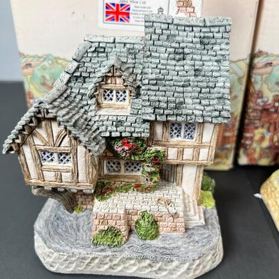 Three English David Winter cottages
