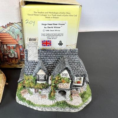 Three English David Winter cottages