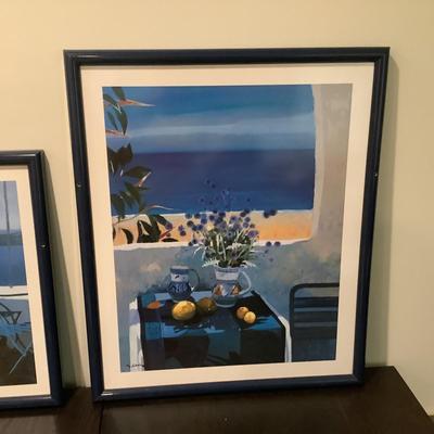 329 Framed Pair of Greece Prints