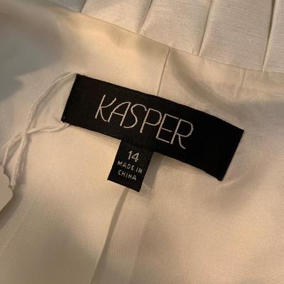 Chic Sophistication: Kasper White Ruffle