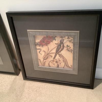 335 Pair of Laurel Lehman Framed Bird Art