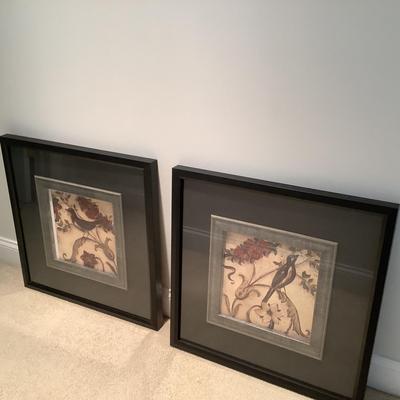 335 Pair of Laurel Lehman Framed Bird Art