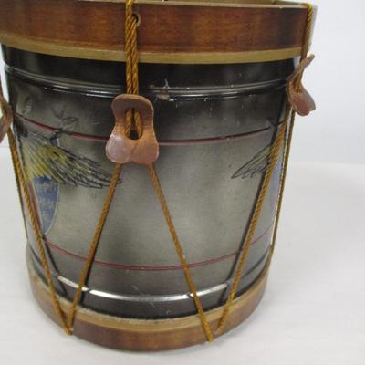 Vintage The Old Drum Shop Ice Bucket 1854 American Eagle Drum Replica