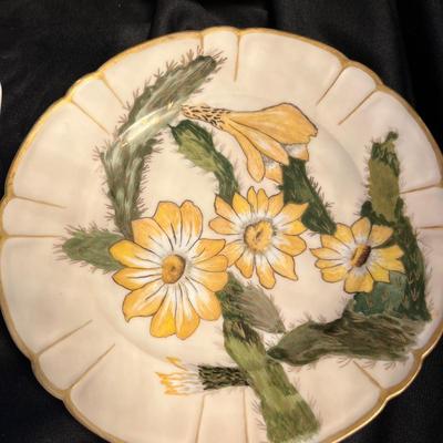 Bavarian Hand Painted Floral Salad Plates