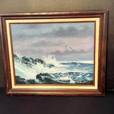 Vintage Framed John Richard Perry Oil Painting