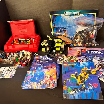 Big Lot of Legos and Manuals