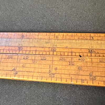 Antique Folding Boxwood Ruler Stephens & Co., Riverton, CT