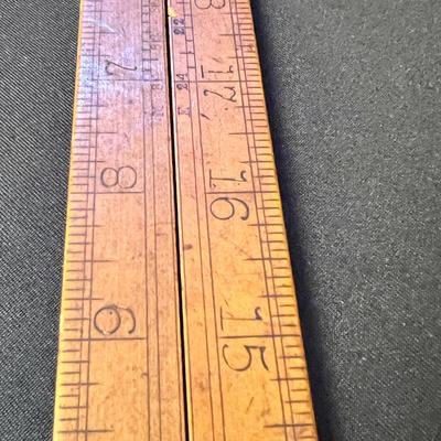 Antique Folding Boxwood Ruler Stephens & Co., Riverton, CT