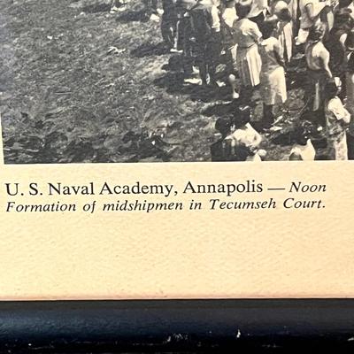 3 Framed Signed Naval Academy Photo Prints By Marion E Warren