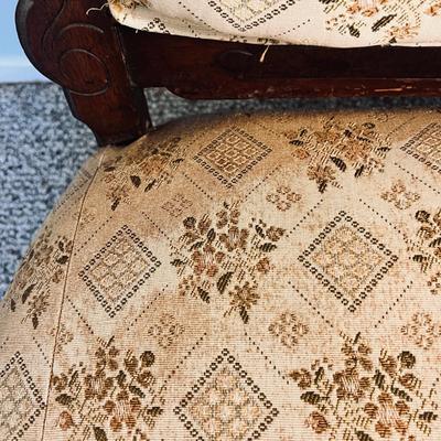 Antique Carved Victorian Settee Couch