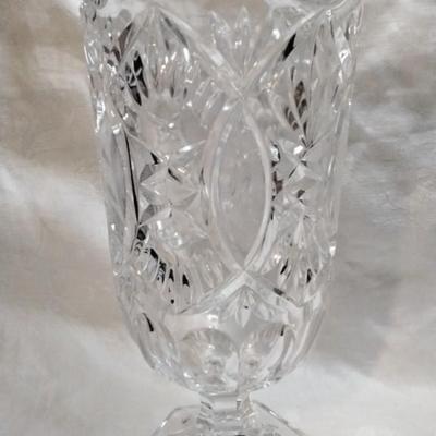 1970s EAGC Crystal 10" Footed Pitcher