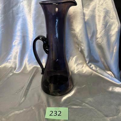 Amethyst Murano style Martini Pitcher