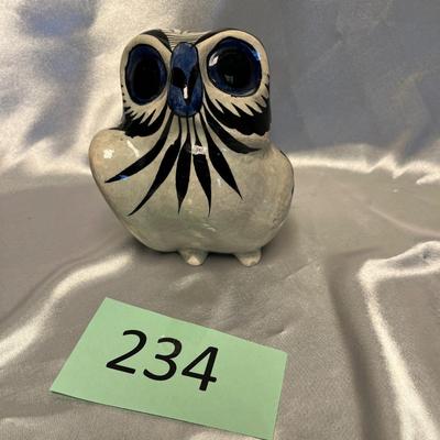 Big Eyed Owl Mexico pottery