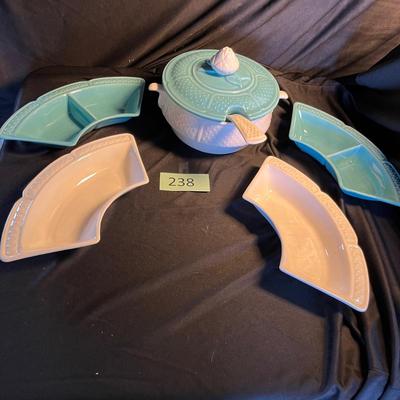 California Pottery Lazy Susan Server