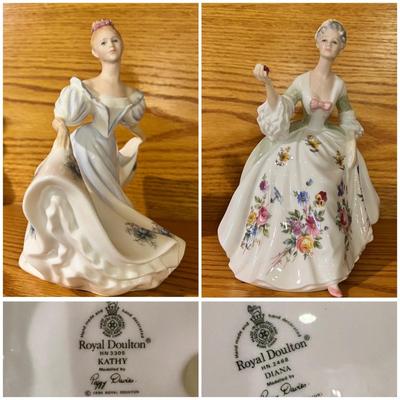 2 Royal Dalton Figurines DIANA & KATHY