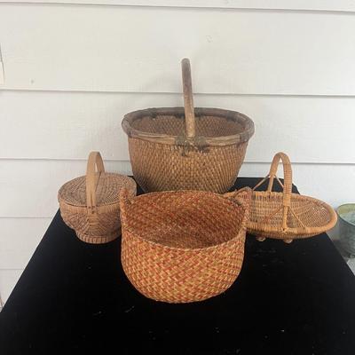 Basket Collection Including One Wood Handled Basket (BP-MG)