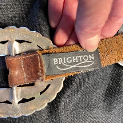 Brighton Silver Plate Concho Belt